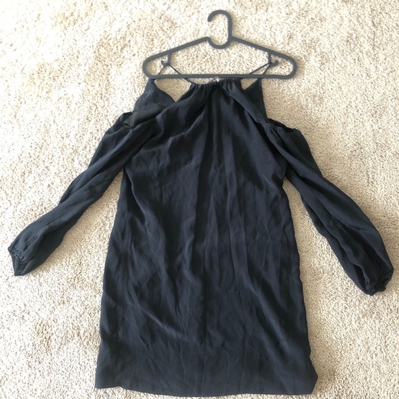 Lavender Brown off the shoulder long sleeve dress - Picture 2 of 2